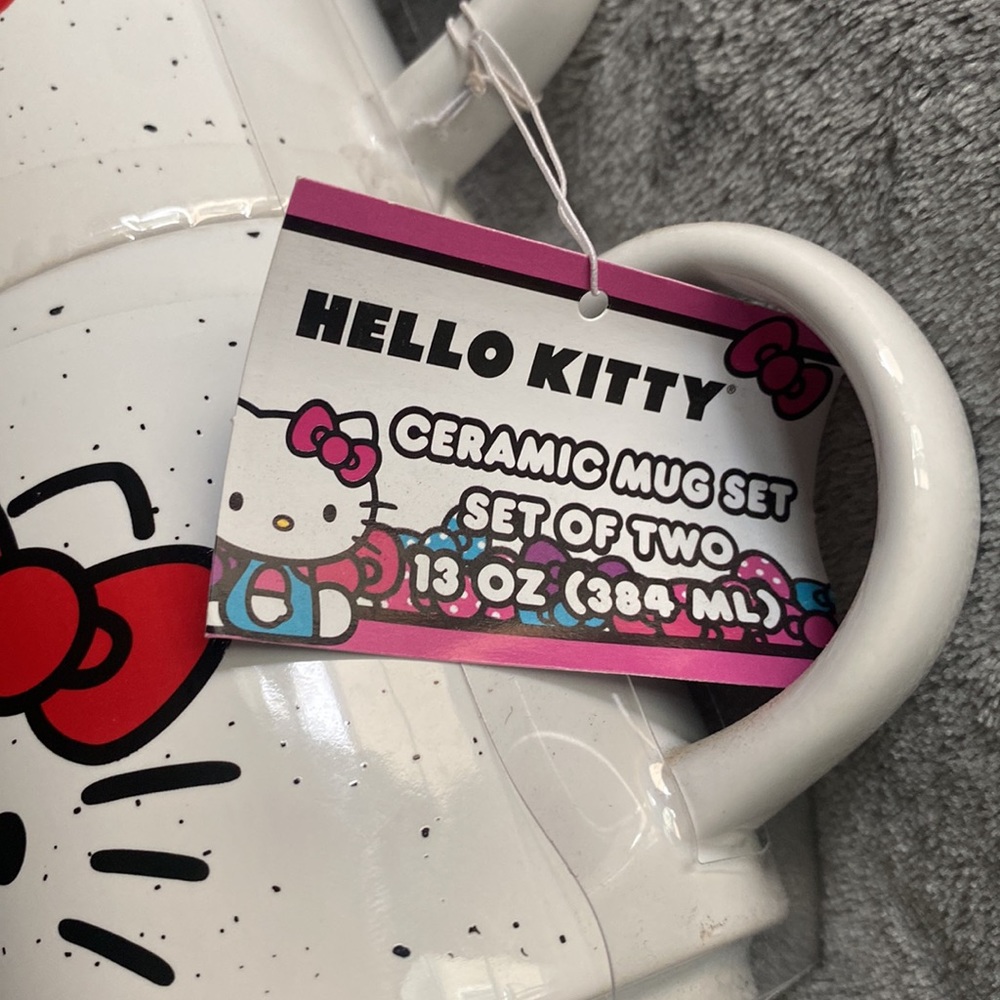 Hello Kitty Script Ceramic Mug Stack Set - Picture 3 of 8
